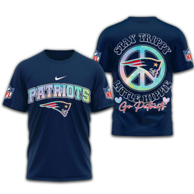 New England Patriots | Premium NFL Stay Trippy Little Hippie 3D Shirt