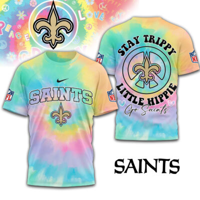 New Orleans Saints | Premium NFL Stay Trippy Little Hippie 3D Shirt