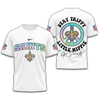 New Orleans Saints | Premium NFL Stay Trippy Little Hippie 3D Shirt