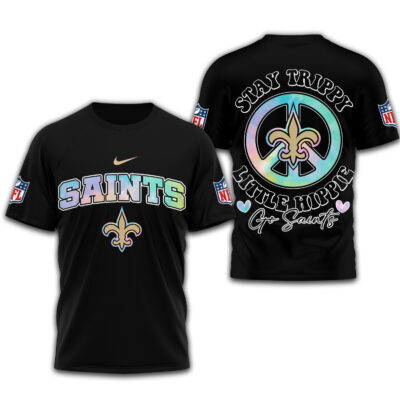 New Orleans Saints | Premium NFL Stay Trippy Little Hippie 3D Shirt