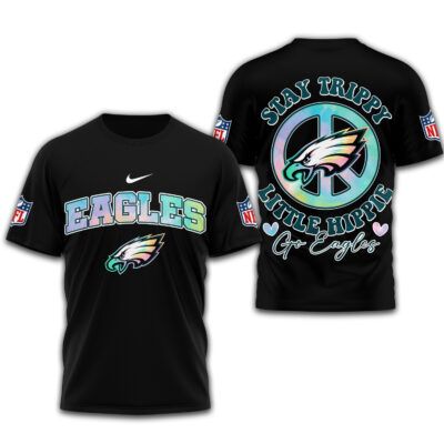 Philadelphia Eagles | Premium NFL Stay Trippy Little Hippie 3D Shirt
