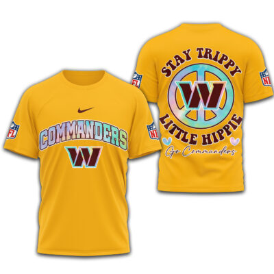 Washington Commanders | Premium NFL Stay Trippy Little Hippie 3D Shirt