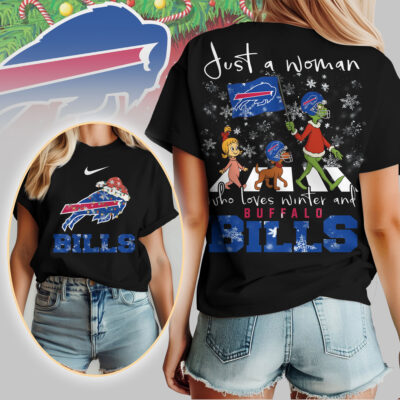 Buffalo Bills | Premium NFL Just A Woman Who Loves Winter 3D Shirt