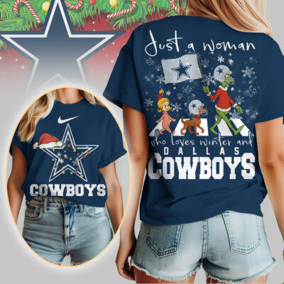 Dallas Cowboys | Premium NFL Just A Woman Who Loves Winter 3D Shirt
