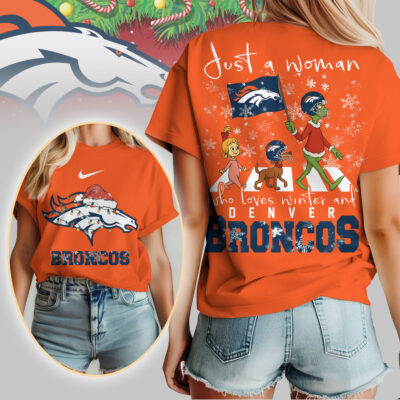 Denver Broncos | Premium NFL Just A Woman Who Loves Winter 3D Shirt