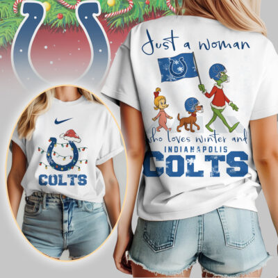 Indianapolis Colts | Premium NFL Just A Woman Who Loves Winter 3D Shirt