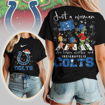 Indianapolis Colts | Premium NFL Just A Woman Who Loves Winter 3D Shirt