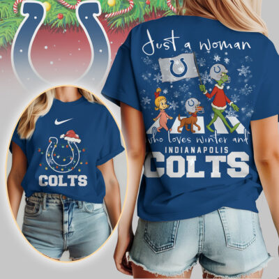 Indianapolis Colts | Premium NFL Just A Woman Who Loves Winter 3D Shirt