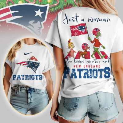 New England Patriots | Premium NFL Just A Woman Who Loves Winter 3D Shirt