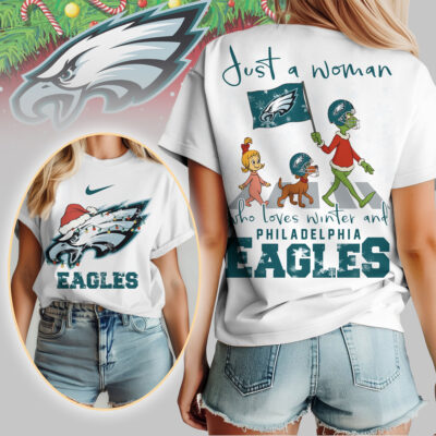 Philadelphia Eagles | Premium NFL Just A Woman Who Loves Winter 3D Shirt