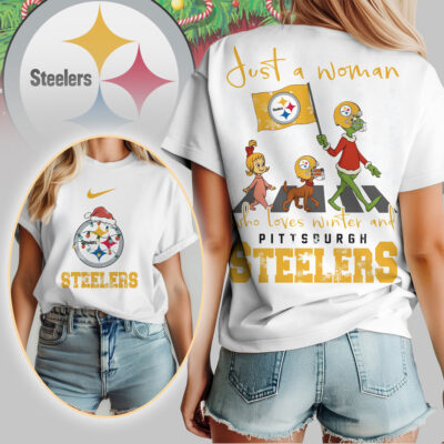 Pittsburgh Steelers | Premium NFL Just A Woman Who Loves Winter 3D Shirt