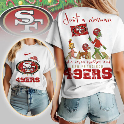 San Francisco 49ers | Premium NFL Just A Woman Who Loves Winter 3D Shirt