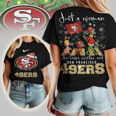 San Francisco 49ers | Premium NFL Just A Woman Who Loves Winter 3D Shirt