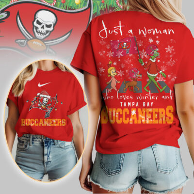Tampa Bay Buccaneers | Premium NFL Just A Woman Who Loves Winter 3D Shirt