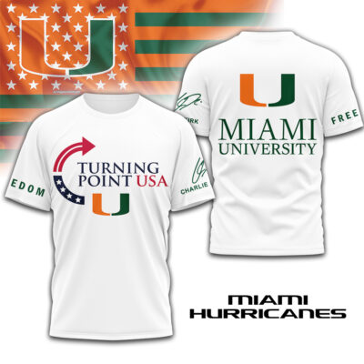 Miami Hurricanes | Premium NCAA Freedom 3D Shirt