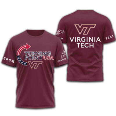 Virginia Tech Hokies | Premium NCAA Freedom 3D Shirt