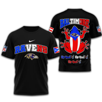 Baltimore Ravens | Premium NFL Puerto Rico 3D Shirt