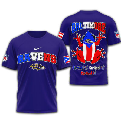 Baltimore Ravens | Premium NFL Puerto Rico 3D Shirt