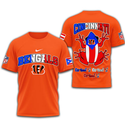 Cincinnati Bengals | Premium NFL Puerto Rico 3D Shirt