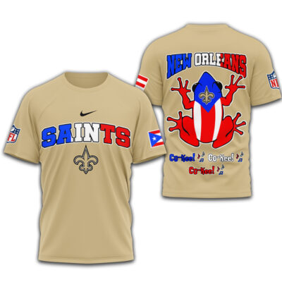 New Orleans Saints | Premium NFL Puerto Rico 3D Shirt