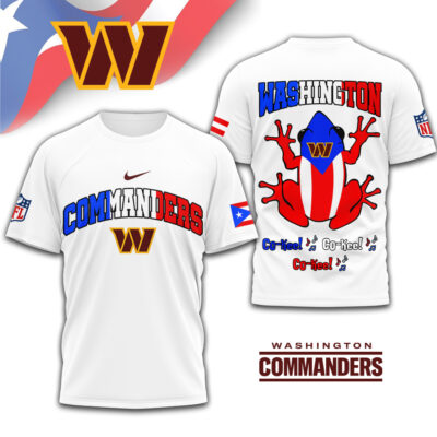 Washington Commanders | Premium NFL Puerto Rico 3D Shirt
