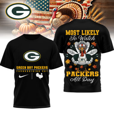 Green Bay Packers | Premium NFL Thanksgiving Day 3D Shirt