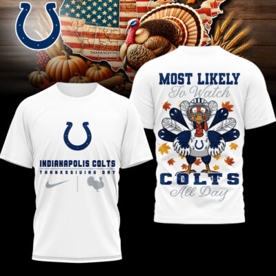 Indianapolis Colts | Premium NFL Thanksgiving Day 3D Shirt