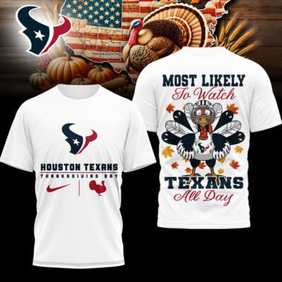 Houston Texans | Premium NFL Thanksgiving Day 3D Shirt