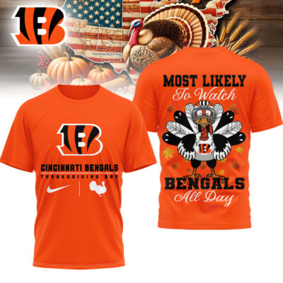 Cincinnati Bengals | Premium NFL Thanksgiving Day 3D Shirt