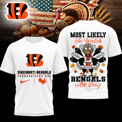 Cincinnati Bengals | Premium NFL Thanksgiving Day 3D Shirt