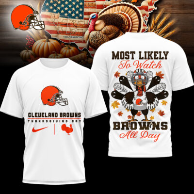 Cleveland Browns | Premium NFL Thanksgiving Day 3D Shirt