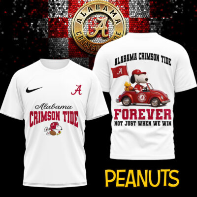 Alabama Crimson Tide | Premium NCAA Snoopy Football Fan 3D Shirt