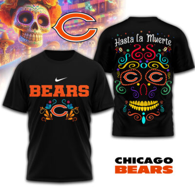 Chicago Bears | Premium NFL Day of the Dead 3D Shirt