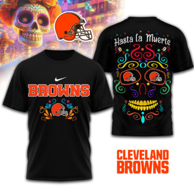 Cleveland Browns | Premium NFL Day of the Dead 3D Shirt
