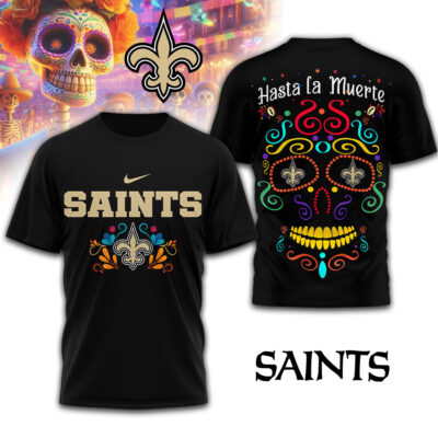 New Orleans Saints | Premium NFL Day of the Dead 3D Shirt