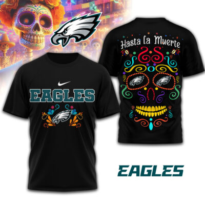 Philadelphia Eagles | Premium NFL Day of the Dead 3D Shirt
