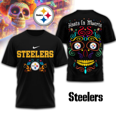 Pittsburgh Steelers | Premium NFL Day of the Dead 3D Shirt