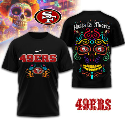 San Francisco 49ers | Premium NFL Day of the Dead 3D Shirt