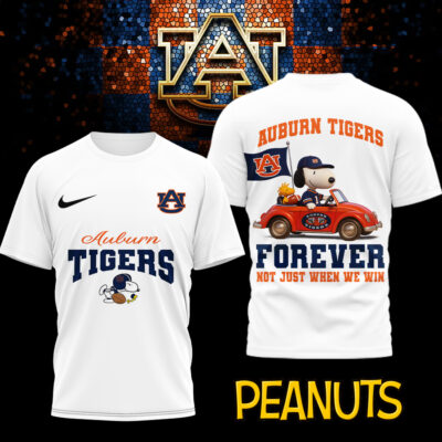 Auburn Tigers | Premium NCAA Snoopy Football Fan 3D Shirt