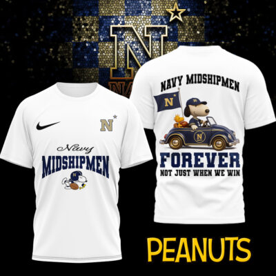 Navy Midshipmen | Premium NCAA Snoopy Football Fan 3D Shirt