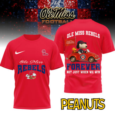 Ole Miss Rebels | Premium NCAA Snoopy Football Fan 3D Shirt