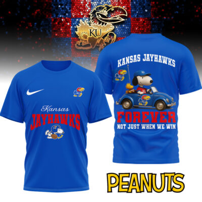 Kansas Jayhawks | Premium NCAA Snoopy Football Fan 3D Shirt