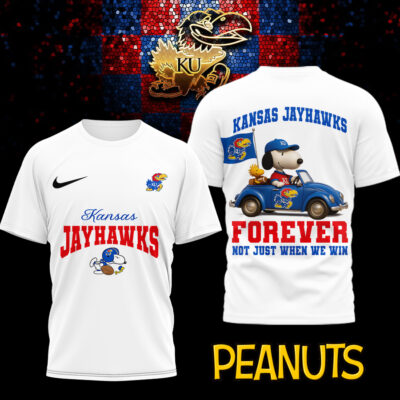 Kansas Jayhawks | Premium NCAA Snoopy Football Fan 3D Shirt