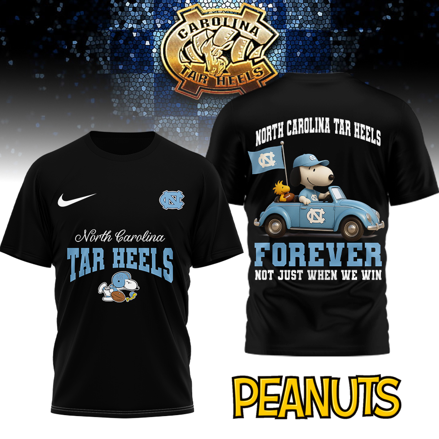 North Carolina Tar Heels | Premium NCAA Snoopy Football Fan 3D Shirt - Image 2