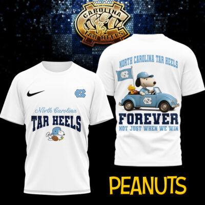 North Carolina Tar Heels | Premium NCAA Snoopy Football Fan 3D Shirt