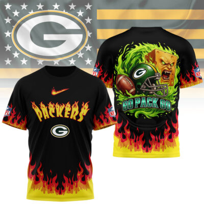 Green Bay Packers | Premium NFL Firewave 3D Shirt