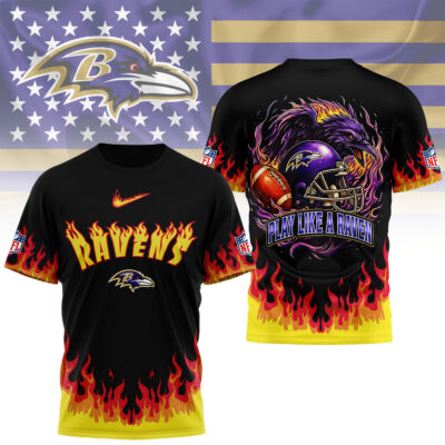 Baltimore Ravens | Premium NFL Firewave 3D Shirt