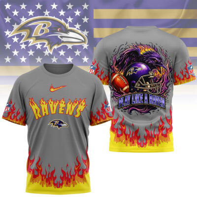 Baltimore Ravens | Premium NFL Firewave 3D Shirt
