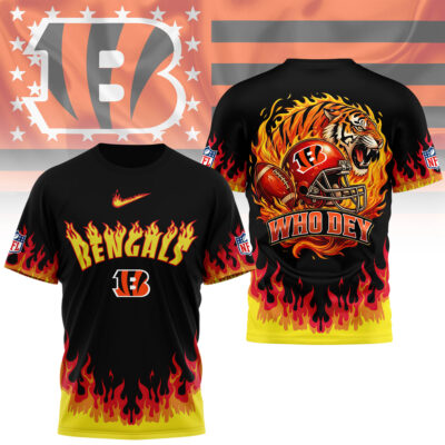 Cincinnati Bengals | Premium NFL Firewave 3D Shirt