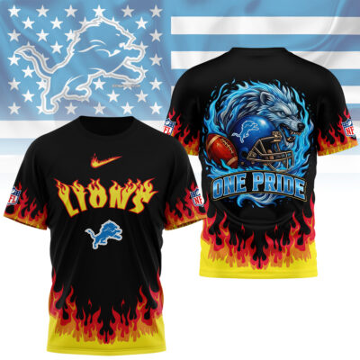 Detroit Lions | Premium NFL Firewave 3D Shirt